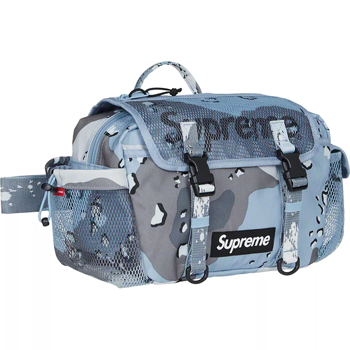 Brand New Supreme Cordura Waist Bag Blue Chocolate Chip Camo 20S/S