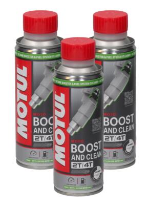 Motul Fuel System Clean Kraftstoffsystemreiniger 2&4 Takt Motorräder 3x200ml