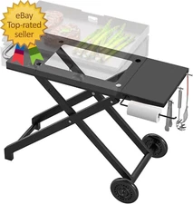 Portable Collapsible Grill Stand Griddle Cart for Blackstone 17"/22" Tabletop Gr