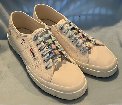278 Superga Fantasia 2750 EMBROIDERY Women 9.5 Rainbow Peace