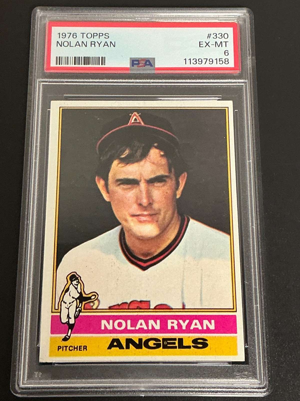 1976 Topps #330 Nolan Ryan California Angels PSA 6 EX-MT 158