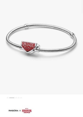 Pandora Stranger Things Clasp Snake Chain Bracelet 7.1 in