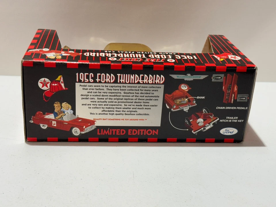 FORD THUNDERBIRD 1956 CHAIN DRIVEN PEDAL BANK GEARBOX TEXACO FIRE CHIEF TOY - Image 3 of 4