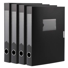 A4 Storage File Boxes Archives Cases, Foldable Plastic File Folder, Thickened...