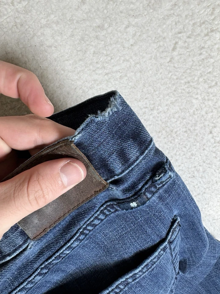 Pantalones de mezclilla elásticos rectos originales Lucky Brand para hombre 36x34 azul 221 LEER Foto 3 de 4