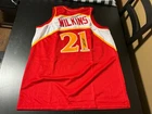 Dominique Wilkins Autographed Atlanta Custom Red Basketball Jersey - BAS