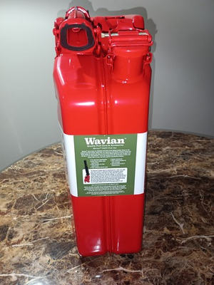 #ad #ad WAVIAN 5 GALLON 20 LITER AUTHENTIC JERRY CAN LEAKPROOF SPOUT RED STEEL GAS CAN $85.00