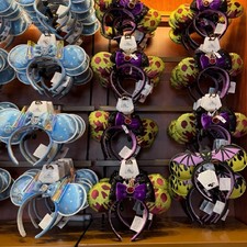 200 Styles Disney Parks Loungefly Minnie Mouse Ears Sleepy Headband 2024