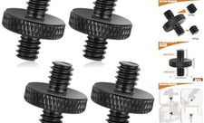 1/4" Male to 1/4" Male Tripod Screw, 4 PCS Standard Camera Cage Mount Threaded