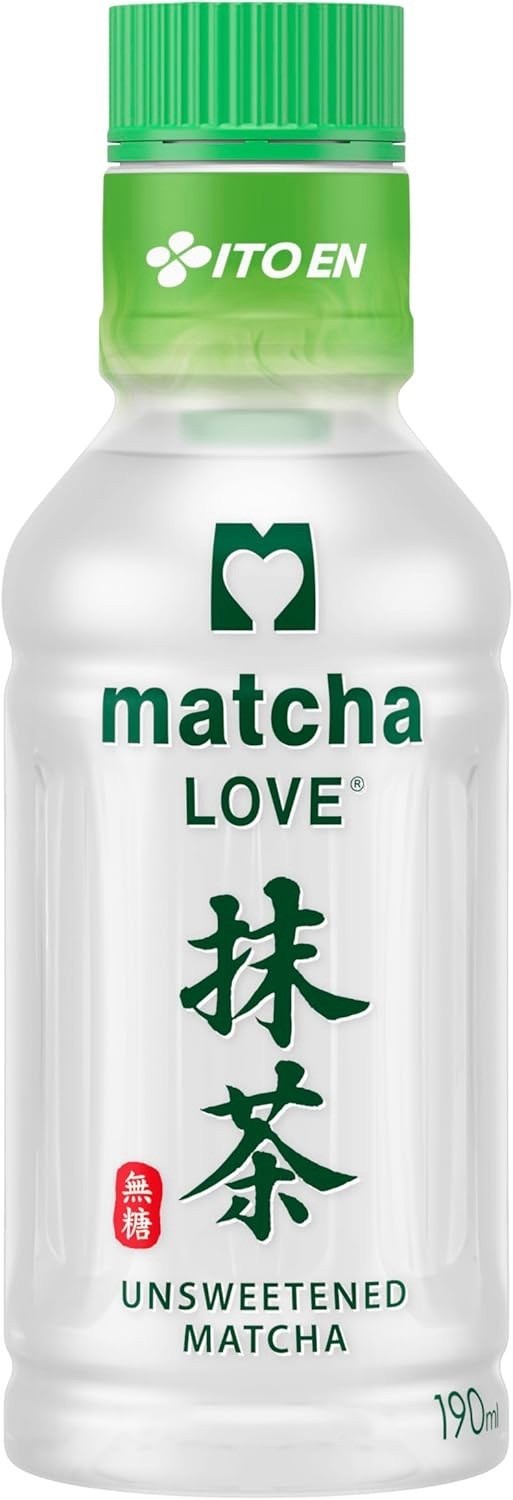 Japanisches Matcha LOVE Pulver im Verschluss PET Flasche ungesüßtes Getränk...
