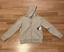 Polo Ralph Lauren Classic Heavy Zip Hoodie Jacket Mens MEDIUM M Pony Beige NEW