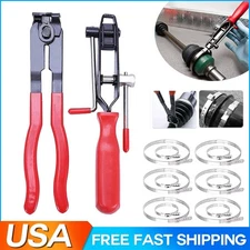 14PCS CV Joint Boot Clamp Pliers with CV Boot Clamps Kit Ear Type Banding Tool