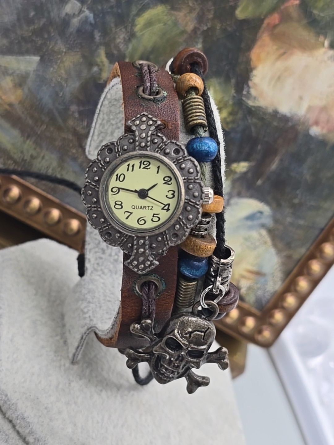 Vitage-style Multi-layer Leather Wrap Bracelet Wa… - image 2