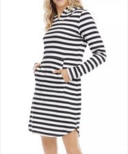 Karen Kane French terry striped gray dress cotton blend, XL