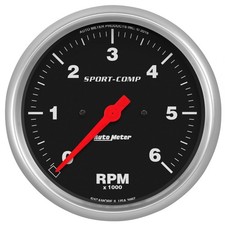 Auto Meter 3997 Gauge Tachometer 5in 6k Rpm In-dash Sport-comp