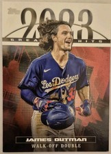 2024 Topps Baseball Series 1 James Outman 2023 Greatest Hits Insert #23GH-31
