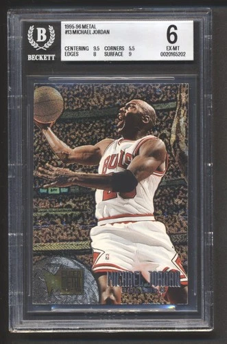 1995 Fleer Metal Basketball Michael Jordan #13 BGS 6 CHICAGO BULLS HOF