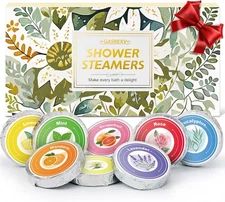 Shower Steamers Aromatherapy 8-Pack Gifts Set - Natural Essential A-gold-8pcs 