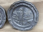Great Moments in American History Pewter Plate Wall Hangings set of 4 read below — photo 2