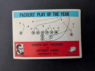 1965 Philadelphia #84 Green Bay Packers Play of the Year - Vince Lombardi  Ex