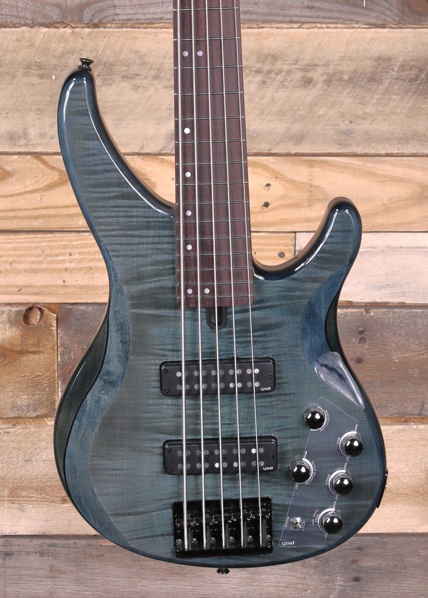 Yamaha TRBX605FM 5-String Bass Guitar Indigo Blue | eBay