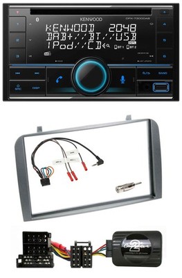 Kenwood CD 2DIN DAB USB Lenkrad Bluetooth Autoradio für Alfa Romeo GT 147 2000-2