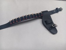 1/6 Scale Genuine Leather Black Shot Gun  Rig...