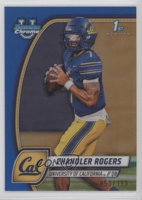 2024 Bowman U Chrome Blue Refractor 50/199 Chandler Rogers #41 rw9