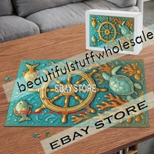1000 piece jigsaw puzzle Ship Wheel Coastal nautical