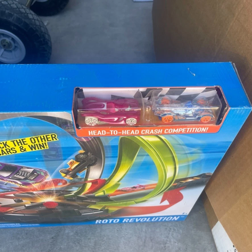 Hot Wheels ROTO REVOLUTION Track Set Motorized Loops Rotate - Mattel NEW !! - Image 2 of 4