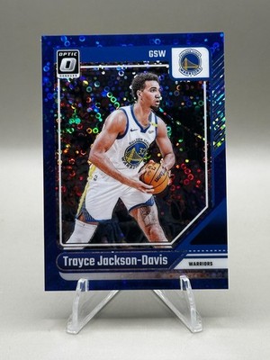 2024 PANINI DONRUSS OPTIC 210 TRAYCE JACKSON-DAVIS BLUE FAST BREAK /49 WARRIORS