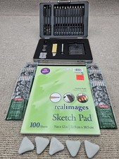 26 Pc. Derwent Academy Sketching Art Set - 10pk Sketching Pencils/5 Erasers/Pad
