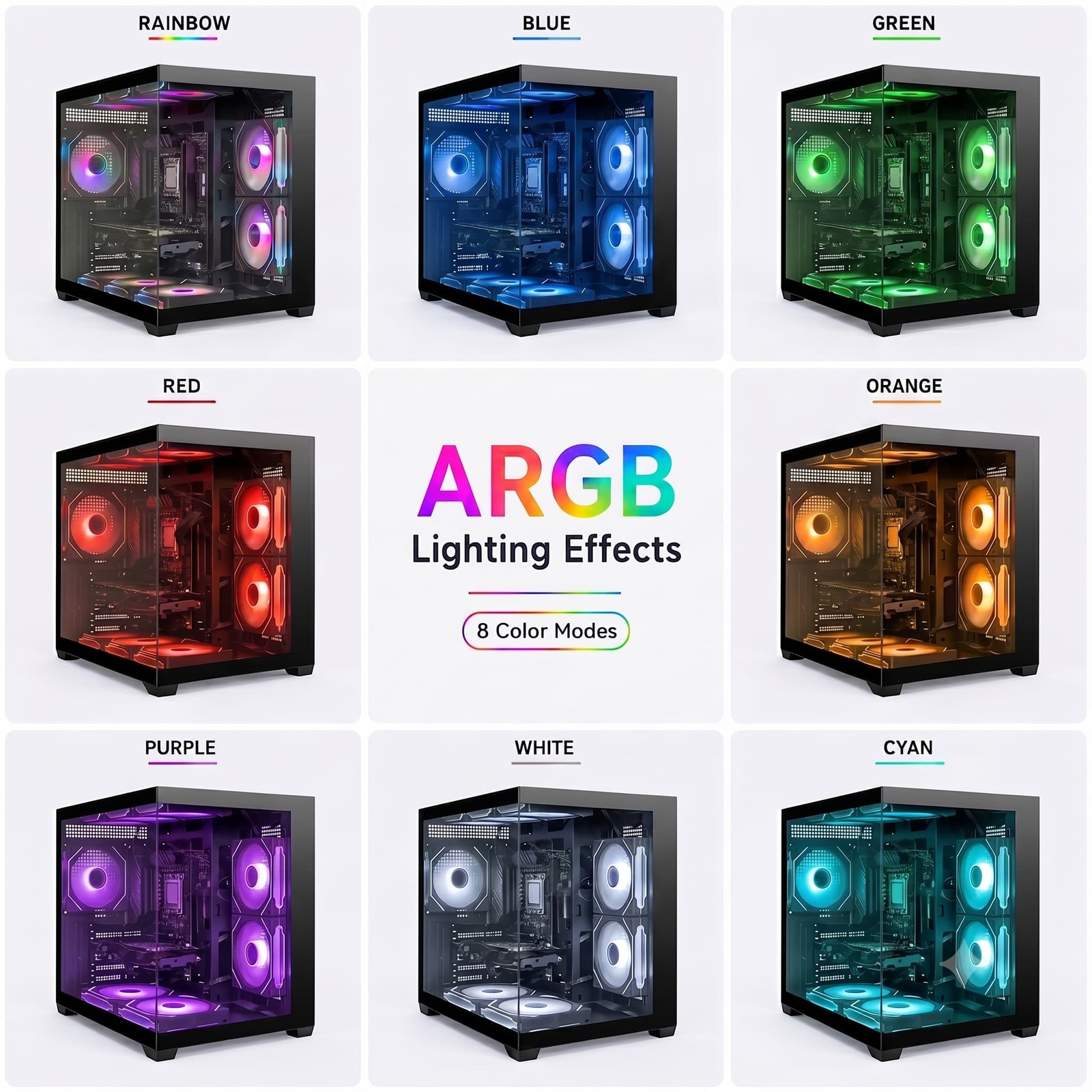 Best Buy Offer Gaming PC Desktop Ryzen 7 5800X RTX 5060 32GB RAM 1TB SSD Win11 WiFi6 9xARGB Fan