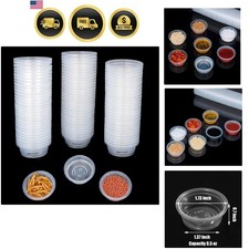 Reptile Feeder Cups 100pcs Small Pet Water Food Bowls for Lizard Frogs
