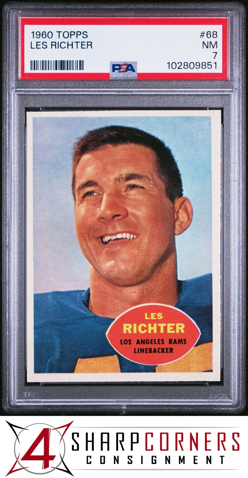 Les Richter trading card