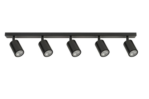 Kit D'éclairage Sur Rail 4 Voies, éclairage Sur Rail Flexible Et Rotatif Spot Led Pour Plafond De Cuisine Chambre Bar Douille Gu10 Noir 4 98888036
