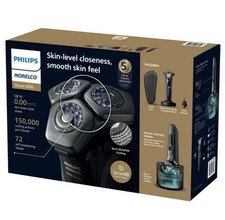 Philips Norelco Afeitadora 8000, Afeitadora Eléctrica, Húmeda y Seca con SenseIQ Negra-OB