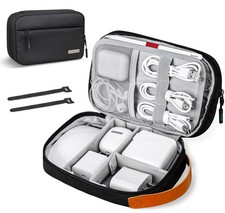 Lacdo Cord Organizer Travel, Electronics Travel Case, Cable Black