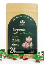 Zaffrus - Certified Organic Premium Saffron Powder for Cooking Saffron Rice, ...