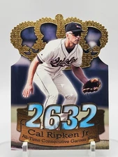 1998 Pacific Crown CAL RIPKEN JR🔥2632 Consecutive Games Die Cut Orioles HOF #1
