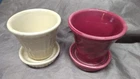 Vintage Shawnee small flower pots lot USA Pottery Estate find home decor plants