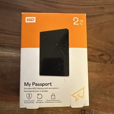 Western Digital My Passport 2TB External 2.5" Hard Drive WDBYVG0020BBK BLACK