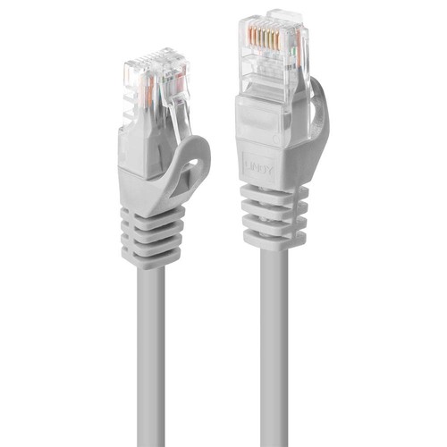 LINDY 2m Cat.5e U/UTP Network Cable, Grey - 第 1/3 張圖片
