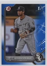 2022 Bowman Draft Blue 20/150 Jordan Sprinkle #BD-183 0q3