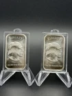Lot of 2 - 1 oz Silver Buffalo Proof Bar Indian Head Liberty .999 Fine Silver