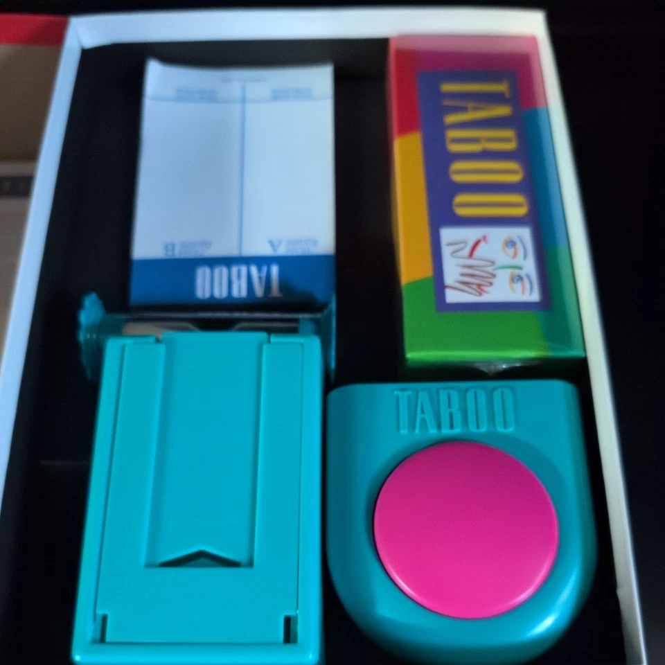 Vintage TABOO Board Game 1989 Milton Bradley Unspeakable Fun (Sealed, New) - Image 2 of 4