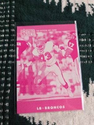 1990 Pro Set Simon Fletcher Color Progression Error Card Don Mosebar Back