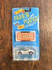 Vintage Hot Wheels 1988 Park 'N Plates Silver Ferrari Testarossa New Sealed