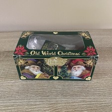 Old World Christmas Ornament OWC Toilet Plunger Red Gold Blown Glass Glitter