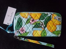 VERA BRADLEY RFID Acordeón Muñequera Billetera Bolso sin asas en Lemon Grove Nuevo con etiquetas